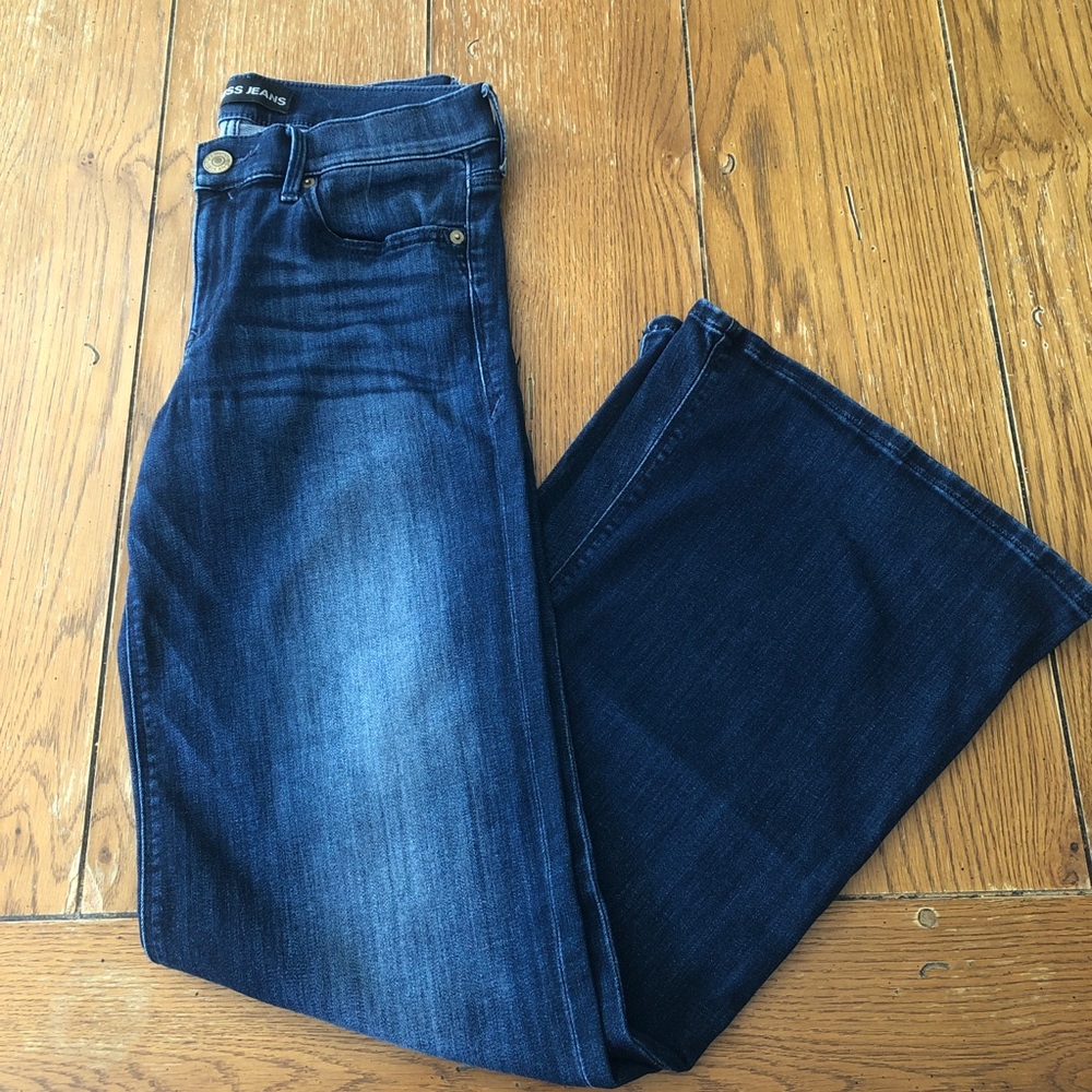 Express Wide Leg Flare Mid Rise - 6R